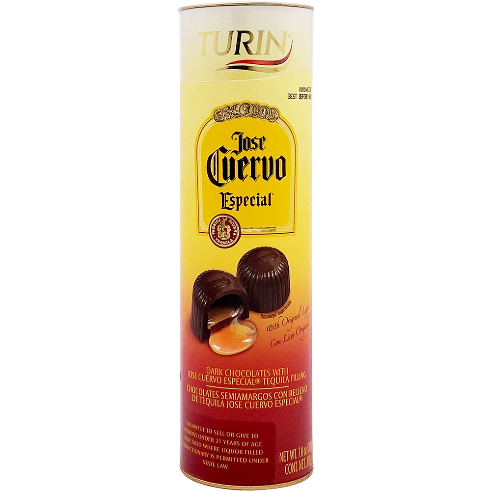 Turin Dark Chocolates Filled With Jose Cuervo Especial Tequila Liquor