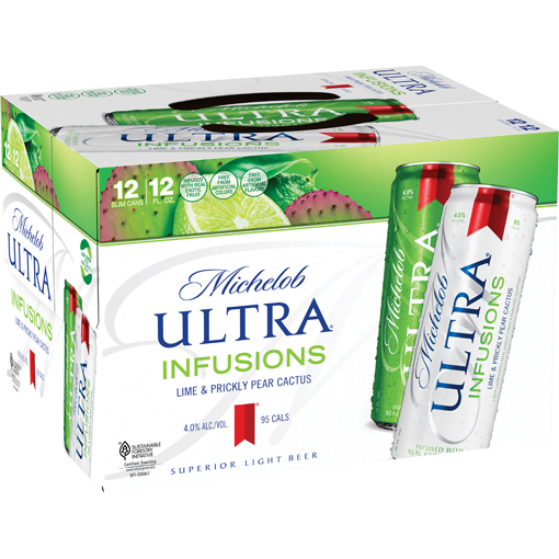 Michelob ULTRA Infusions Lime & Prickly Pear Domestic Beer, 12