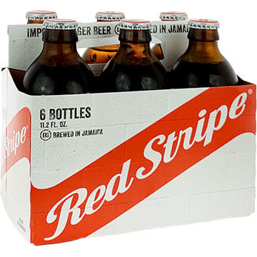 Red Stripe Bottle Can Koozie 12 Ounce  Jamaica ~ Set of Two 2 White  NEW & F/S 