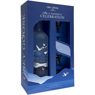 Grey Goose Vodka Gift Set with 2 Martini Glass