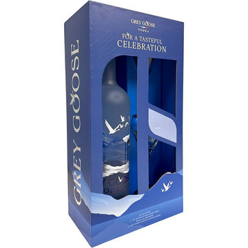 Grey Goose Vodka Gift Set with 2 Martini Glass
