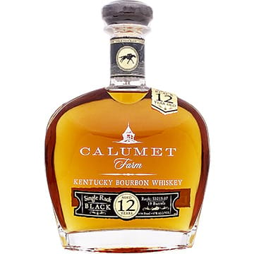 Calumet Farm Single Rack Black 12 Year Old Bourbon Whiskey ...
