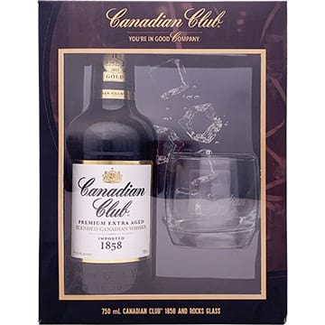 Canadian Club 1858 Gift Set with Glass