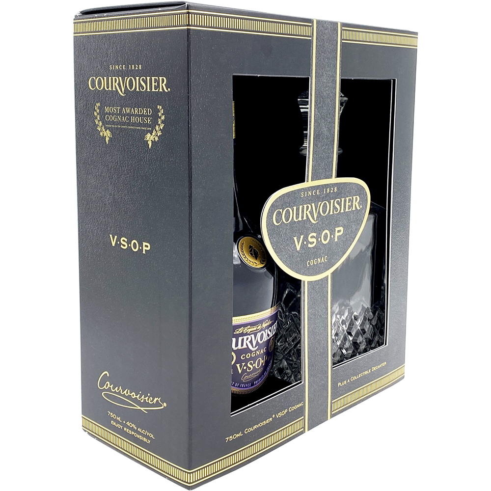 Courvoisier VSOP Cognac Gift Set with Decanter | GotoLiquorStore