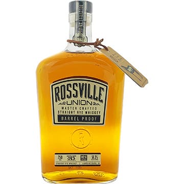 Rossville Union Master Crafted Barrel Proof Straight Rye Whiskey