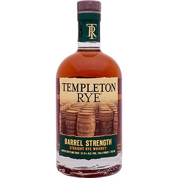 Templeton Barrel Strength Rye Whiskey 2018