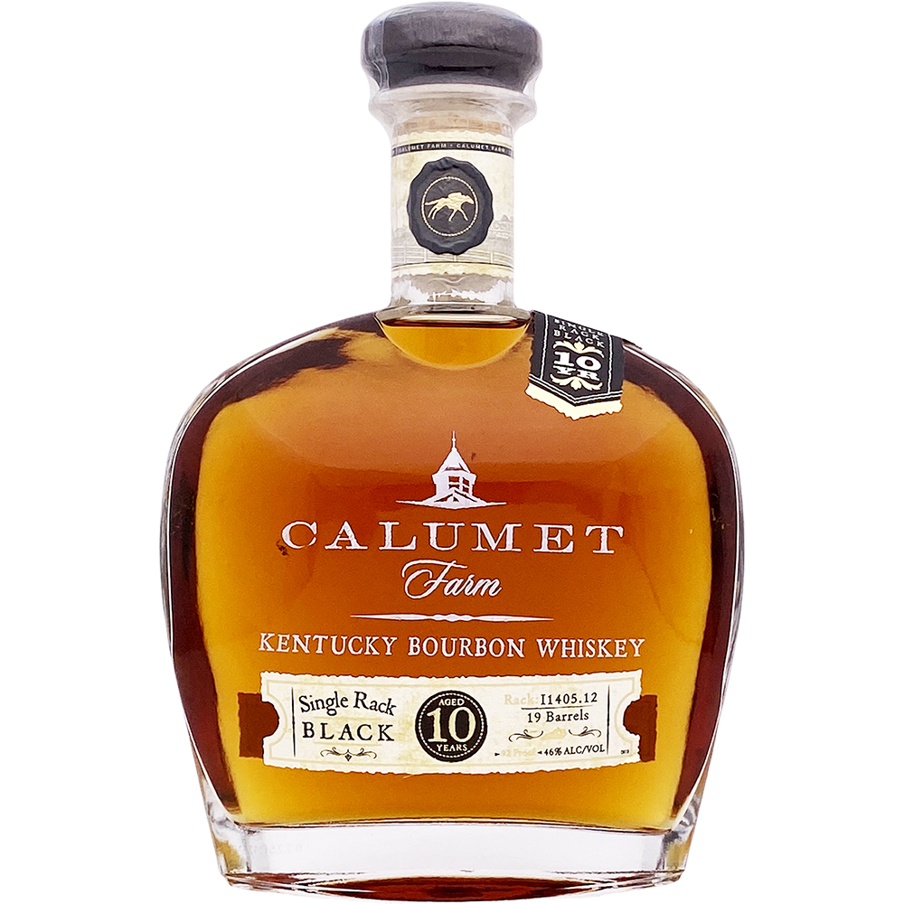 Calumet Farm Single Rack Black 10 Year Old Bourbon Whiskey ...