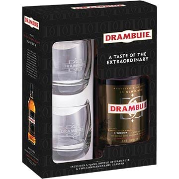 Drambuie Liqueur Gift Set with 2 Glasses