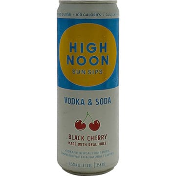 High Noon Sun Sips Black Cherry Vodka & Soda
