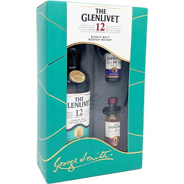 The Glenlivet 12 Year Old Gift Set with Two 50ml Miniature