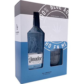 El Jimador Blanco Tequila Gift Set with Rock Glass