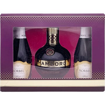 Chambord Liqueur Gift Set with 2 Korbel Brut