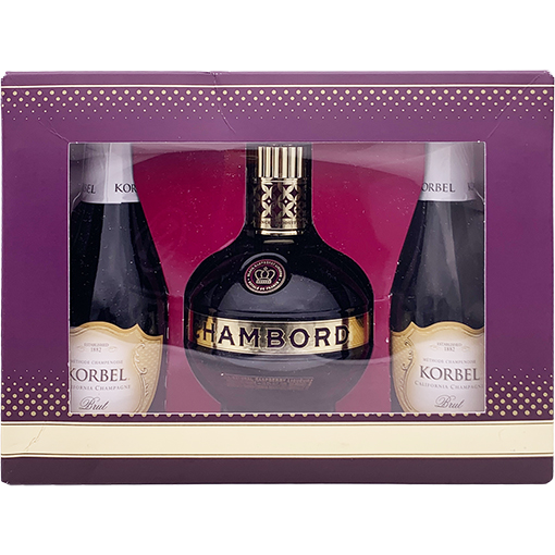 Chambord Liqueur Gift Set with 2 Korbel Brut GotoLiquorStore