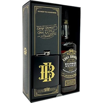 Ezra Brooks 90 Proof Bourbon Gift Set with Flask