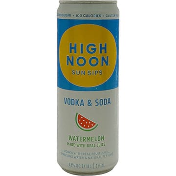 High Noon Sun Sips Watermelon Vodka & Soda