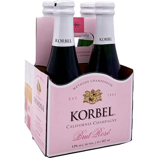 Korbel Brut Rose Champagne | GotoLiquorStore