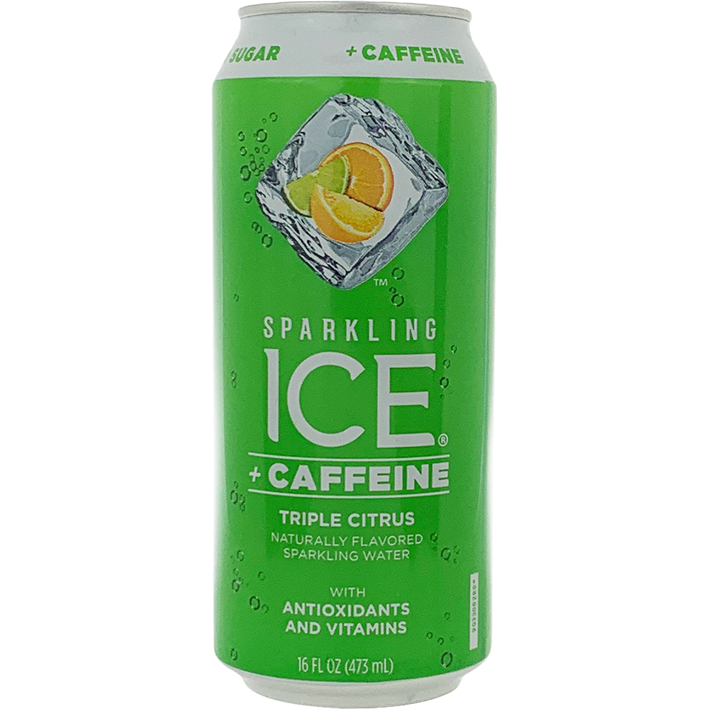 Sparkling Ice + Caffeine Triple Citrus Sparkling Water GotoLiquorStore