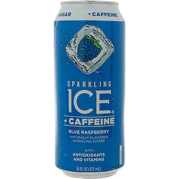 Sparkling Ice + Caffeine Blue Raspberry Sparkling Water