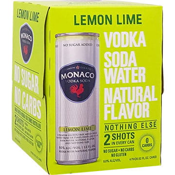 Monaco Lemon Lime Vodka Soda