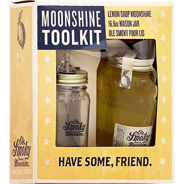 Ole Smoky Lemon Drop Moonshine with Mason Jar & Pour Lid