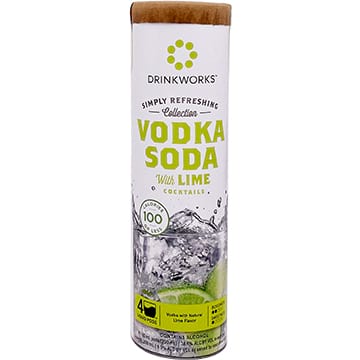Drinkworks Simply Refreshing Collection Vodka Soda with Lime Cocktail