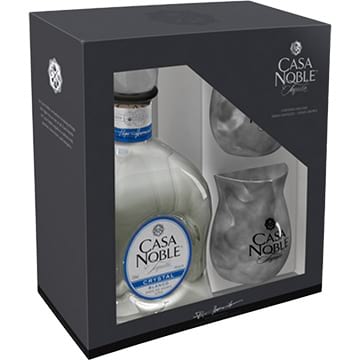 Casa Noble Crystal Blanco Tequila Gift Set with 2 Cups