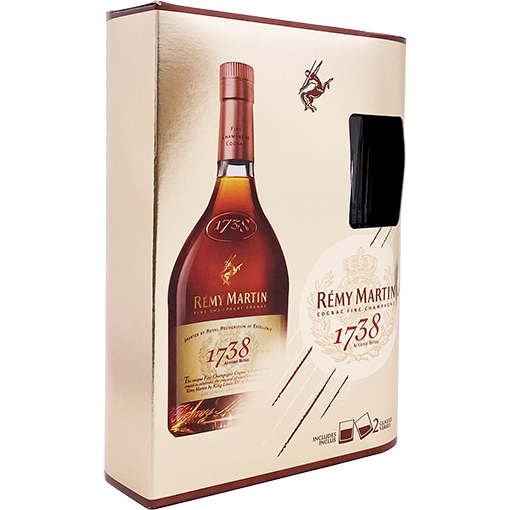 Remy Martin 1738 Accord Royal Cognac Gift Set with 2 Glasses