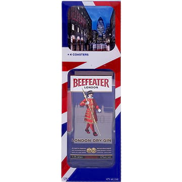 Beefeater London Dry Gin Gift Set Including 4 Coasters