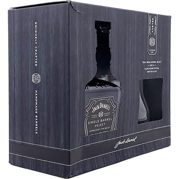 Jack Daniel's Single Barrel Select Whiskey Gift Set with Glencairn Crystal Snifter Glass
