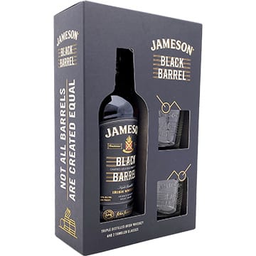 Jameson Black Barrel Gift Set with 2 Tumbler Glasses