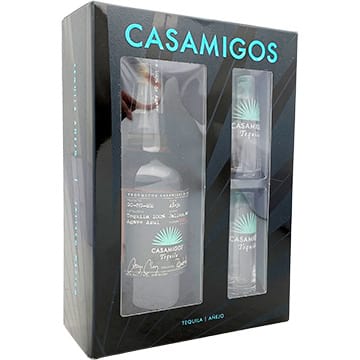 Casamigos Anejo Tequila Gift Set with 2 Shot Glasses