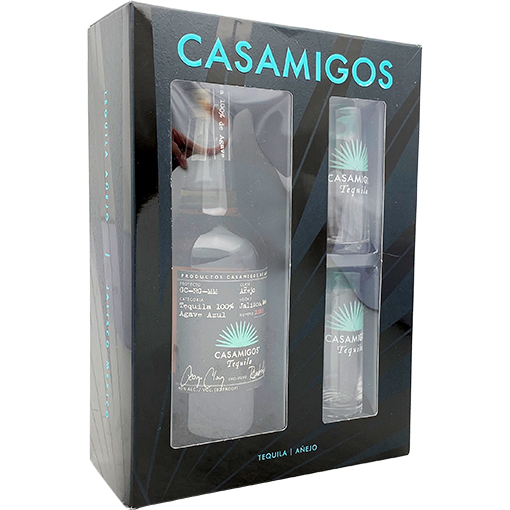 Casamigos Blanco Tequila and Sea Salt Shot Glasses Gift Set (Min Qty 1)