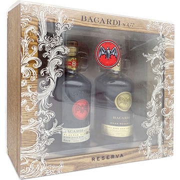 Bacardi Reserva 8 Year & 10 Year Old Rum Gift Pack