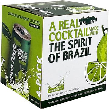 Novo Fogo Sparkling Caipirinha Lime Cocktail