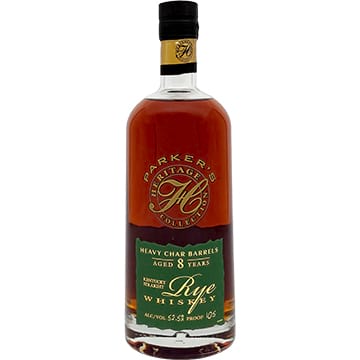Parker's Heritage Collection 8 Year Old Heavy Char Barrels Rye Whiskey