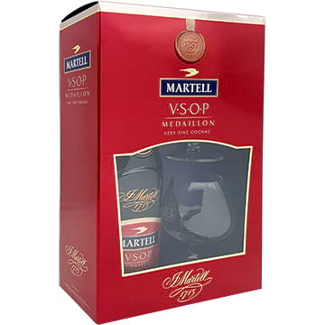 Martell VSOP Medaillon Cognac Gift Pack with 2 Glasses