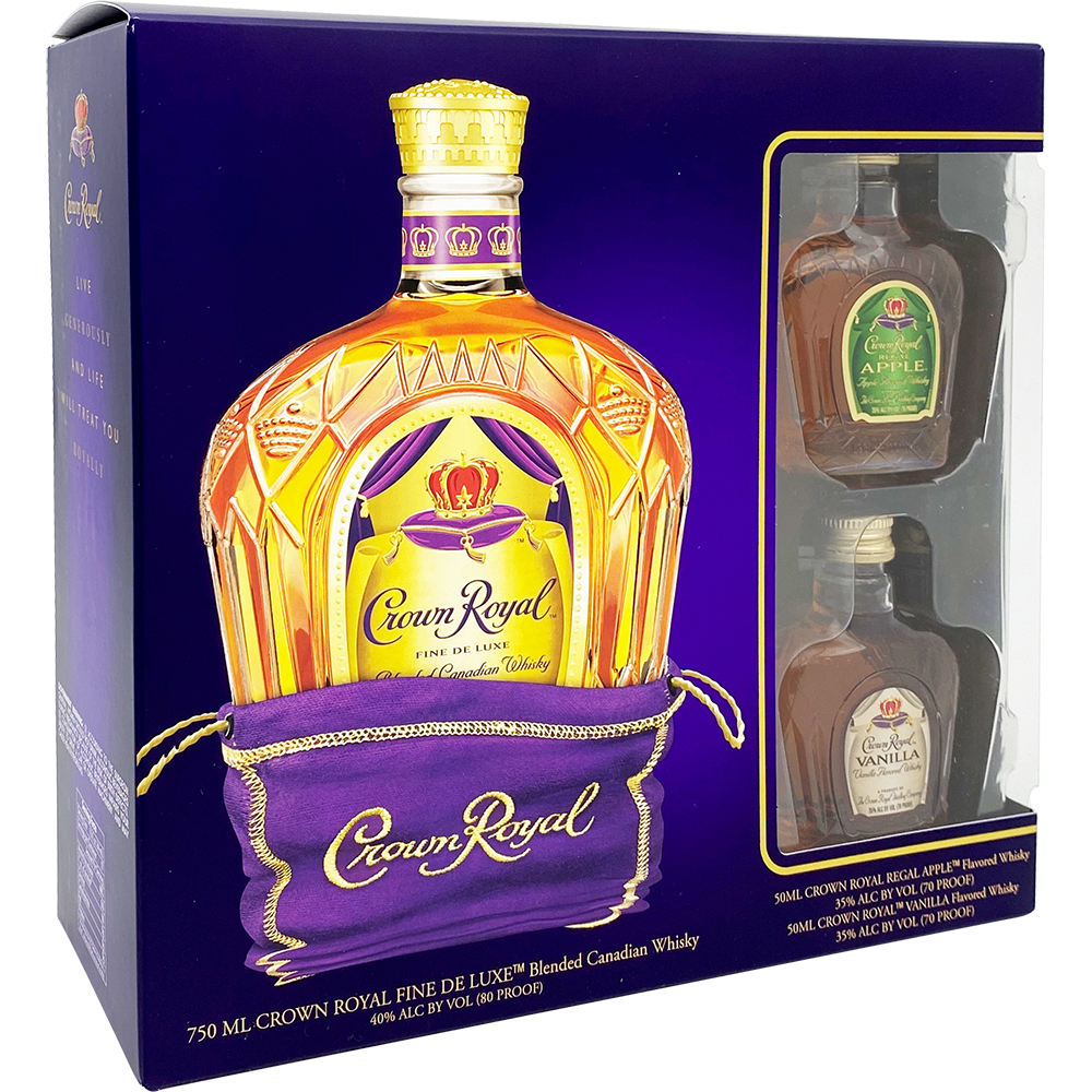 Crown Royal Fine Deluxe Blended Canadian Whiskey Gift Set GotoLiquorStore