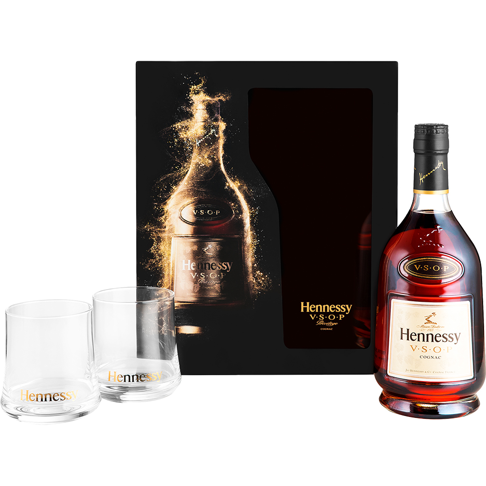 Hennessy Vsop Privilege Cognac Fathers Day T Set With 2 Glasses Gotoliquorstore