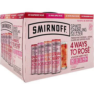 Smirnoff Spiked Sparkling Seltzer 4 Ways to Rose