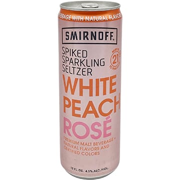 Smirnoff Spiked Sparkling Seltzer White Peach Rose