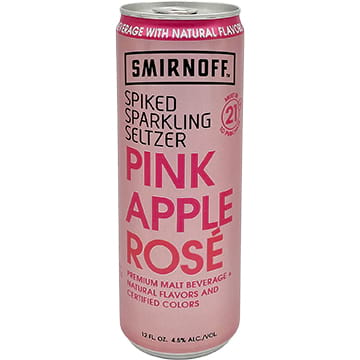 Smirnoff Spiked Sparkling Seltzer Pink Apple Rose