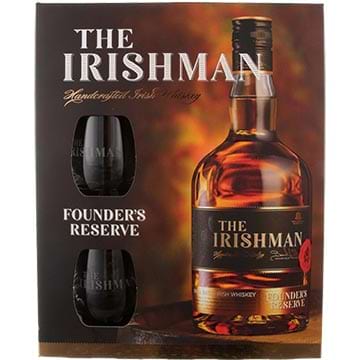 The Irishman Founder's Reserve Gift Set with 2 Glasses