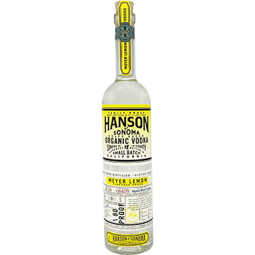 Hanson of Sonoma Organic Meyer Lemon Vodka