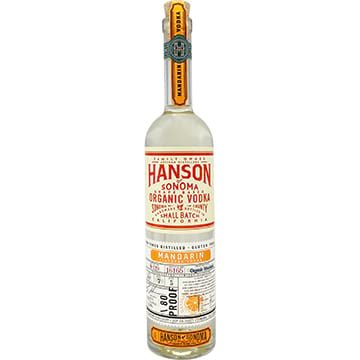 Hanson of Sonoma Organic Mandarin Vodka