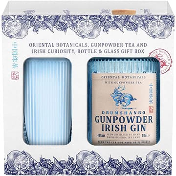 Drumshanbo Gunpowder Irish Gin Gift Set with Rock Glass