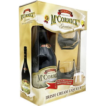 McCormick Irish Cream Liqueur Gift Set with Glass