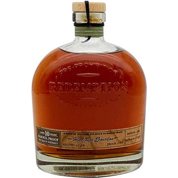 Redemption 10 Year Old Barrel Proof High Rye Bourbon
