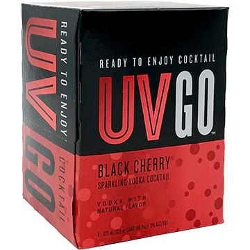 UV GO Black Cherry Sparkling Vodka Cocktail