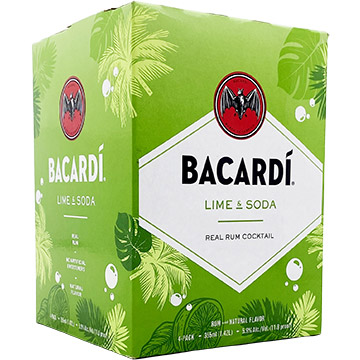 Bacardi Lime & Soda Real Rum Cocktail