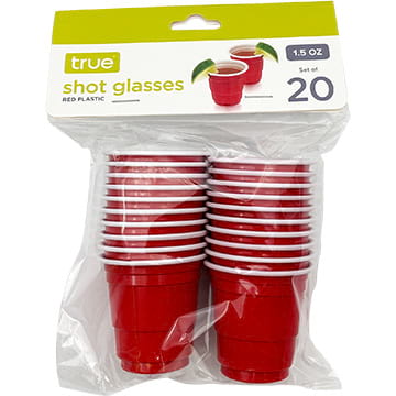 Red Shot Glasses by True